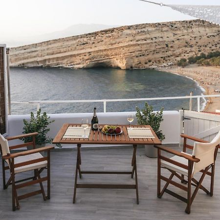 Nostos Cave Seaview Apartment Матала Экстерьер фото