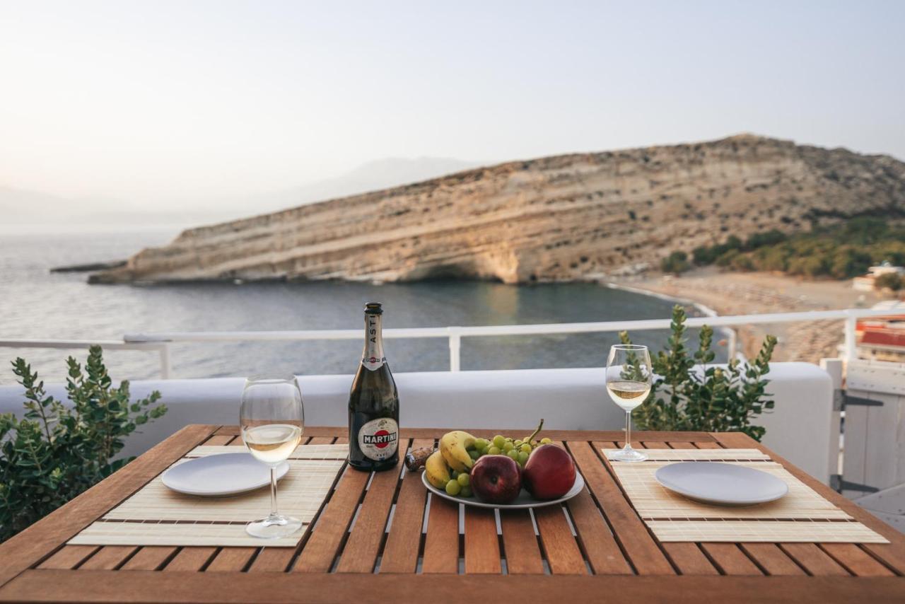 Nostos Cave Seaview Apartment Матала Экстерьер фото
